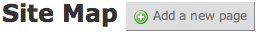 Add a New Page from the Site Map