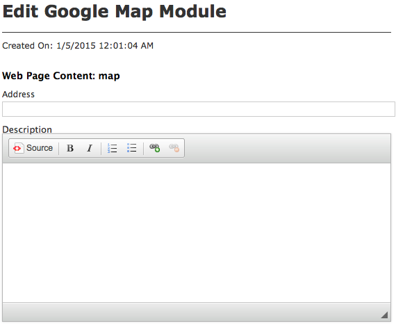 Google Map Module